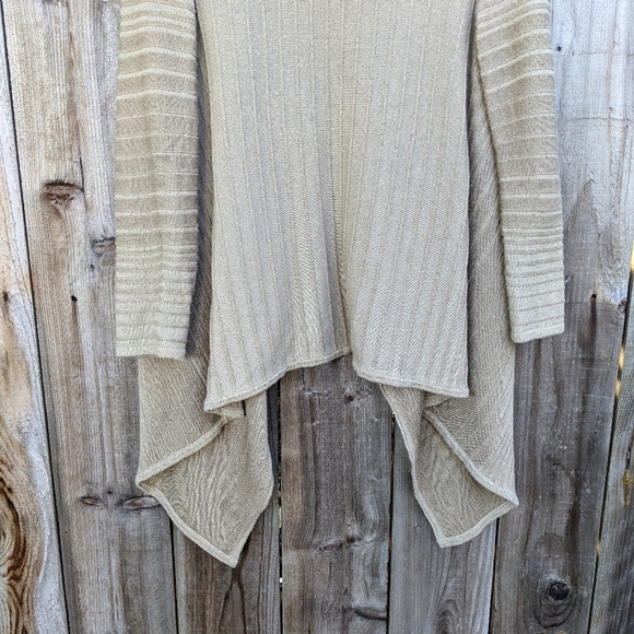 St. John Sport Cascading Cardigan Tan Small - Picture 5 of 8